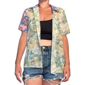 Verge Girl Multicolor Floral Button-Down Shirt